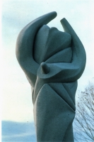 Colonna per Campo del sole - Pietra serena - altezza cm 450 - Anno 1986 - Tuoro sul Trasimeno PG
