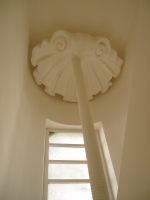Conchiglia - Controsoffitto in polistirolo resinato - Misura cm 200x200 h.40