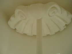 Conchiglia - Controsoffitto in polistirolo resinato - Misura cm 200x200 h.40