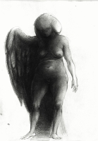 Figura - china su carta cm 21x30 - 2002