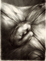 Paesaggio con figure - biro su carta cm 30x21 - 2010